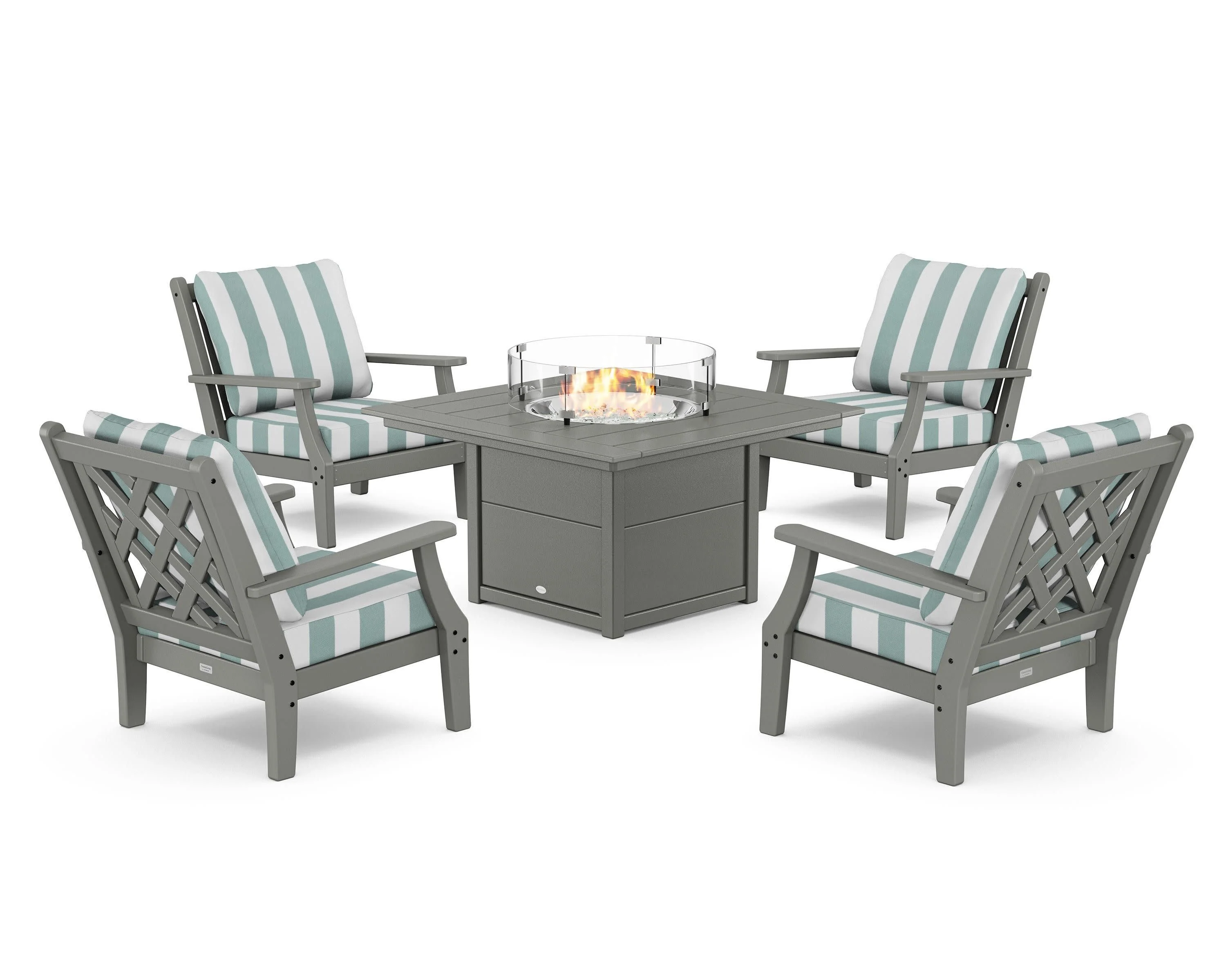 Wovendale 5-Piece Deep Seating Set with Fire Pit Table - Image 42