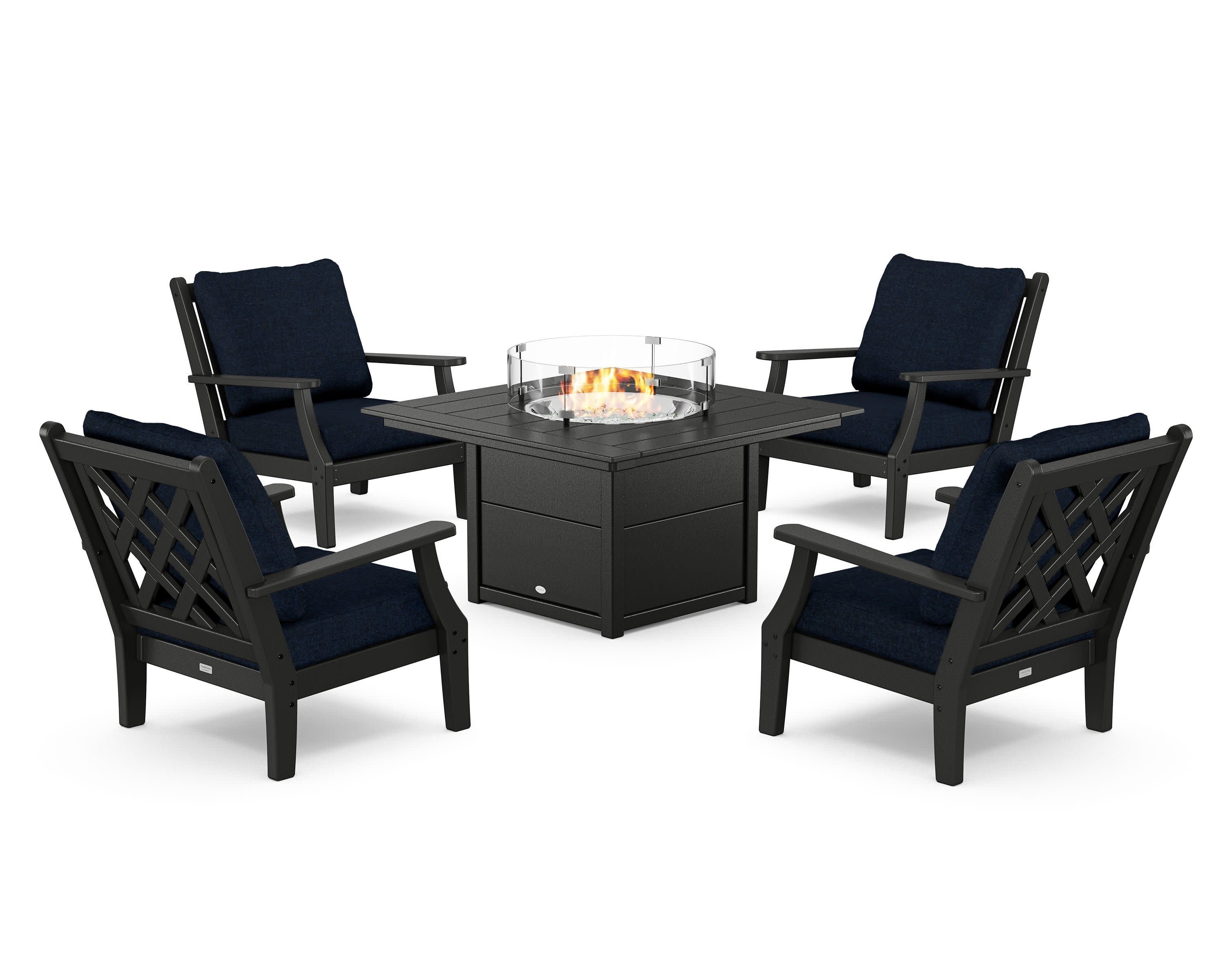Wovendale 5-Piece Deep Seating Set with Fire Pit Table - Image 43