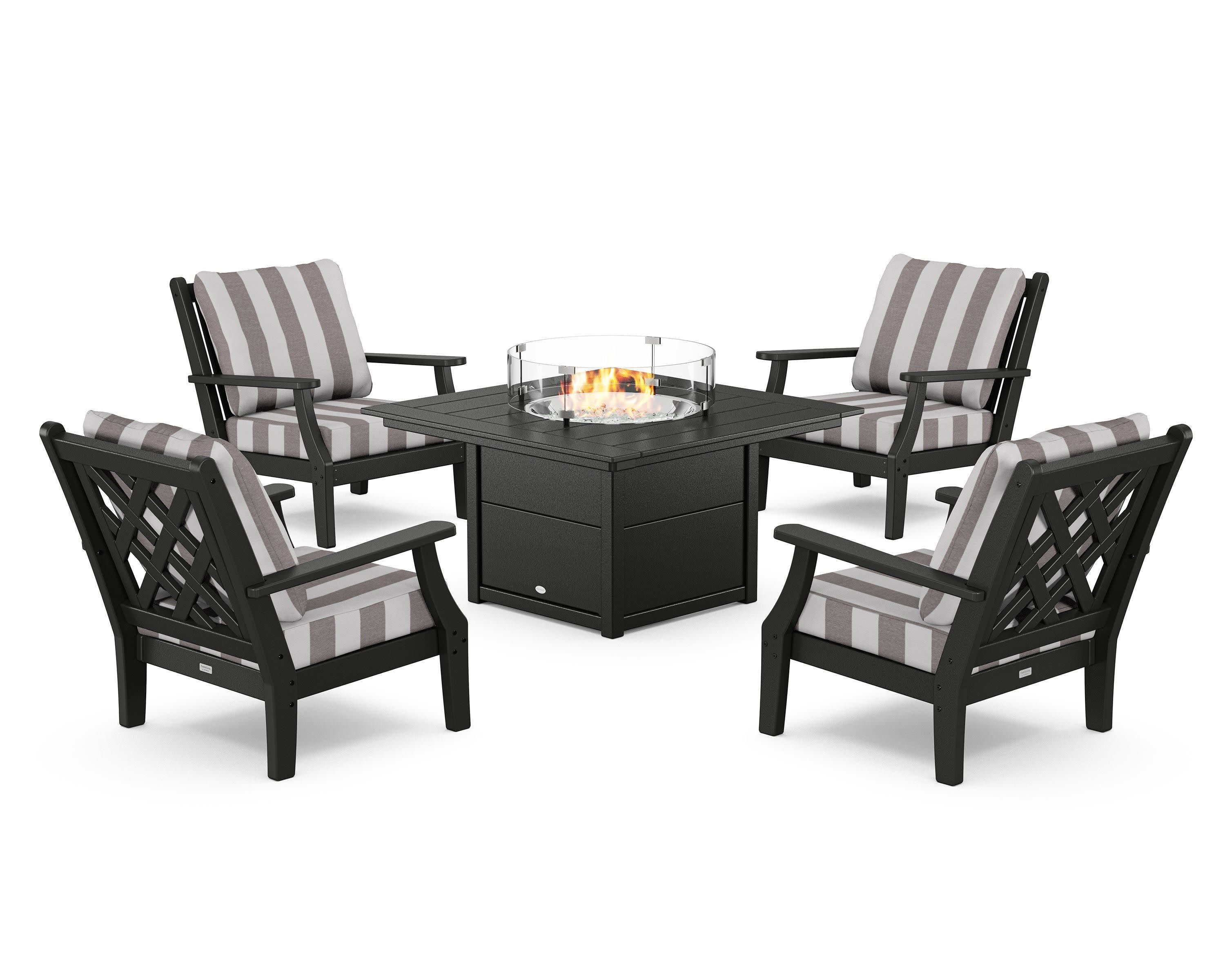 Wovendale 5-Piece Deep Seating Set with Fire Pit Table - Image 46