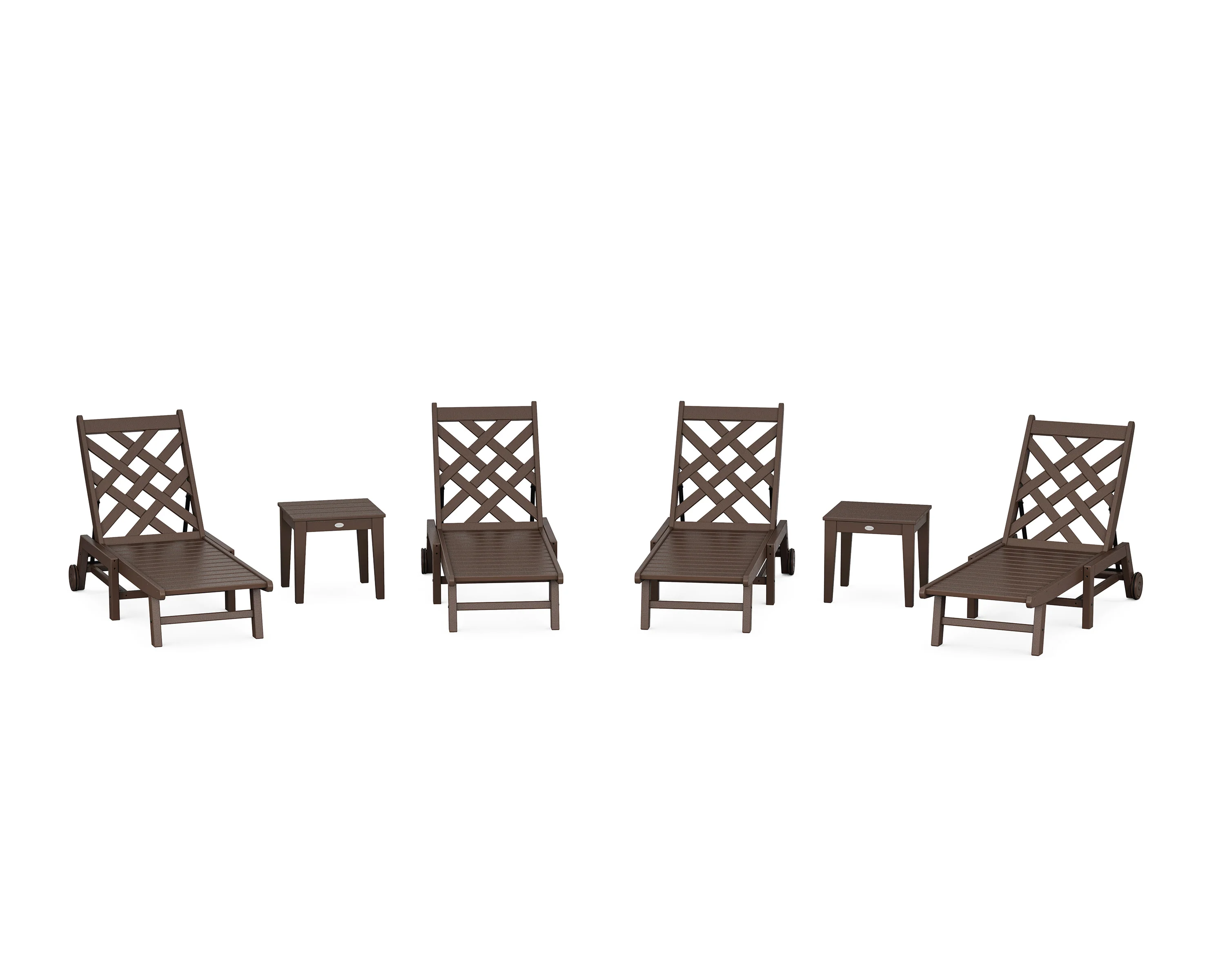 Wovendale 6-Piece Chaise Set with Wheels - Image 3