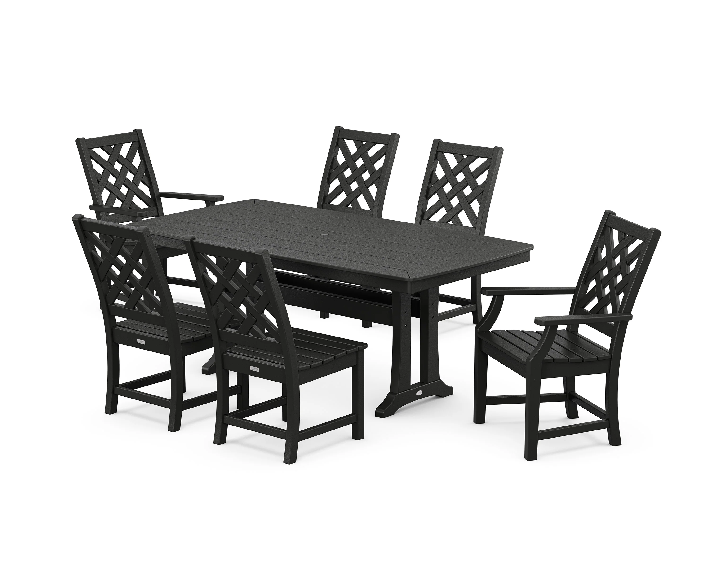 Wovendale 7-Piece Dining Set with Trestle Legs - Image 6