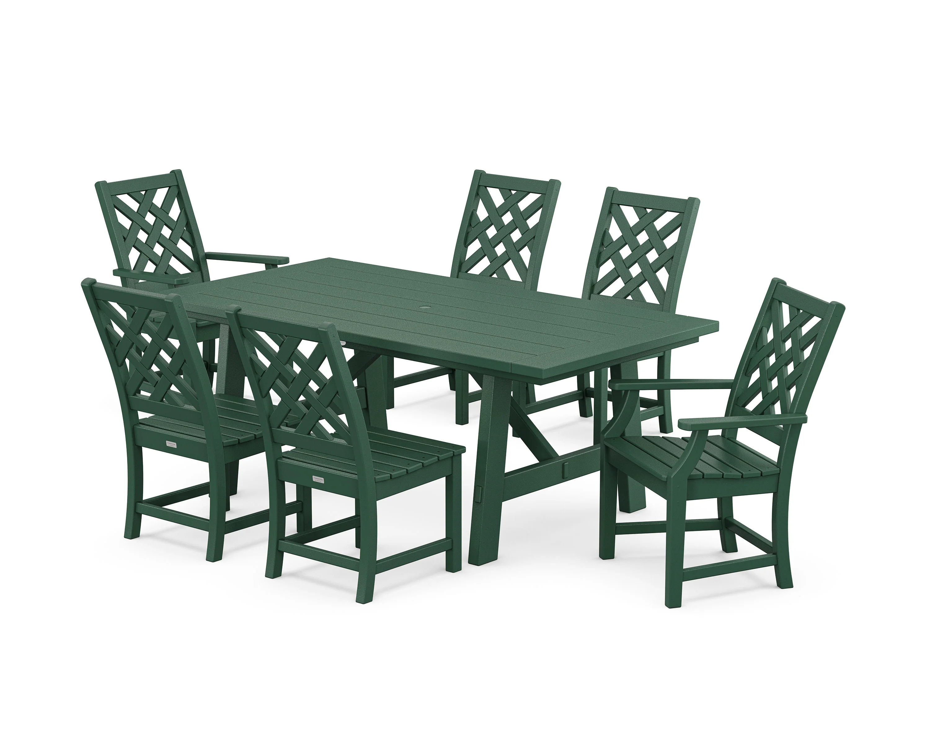Wovendale 7-Piece Rustic Farmhouse Dining Set - Image 5