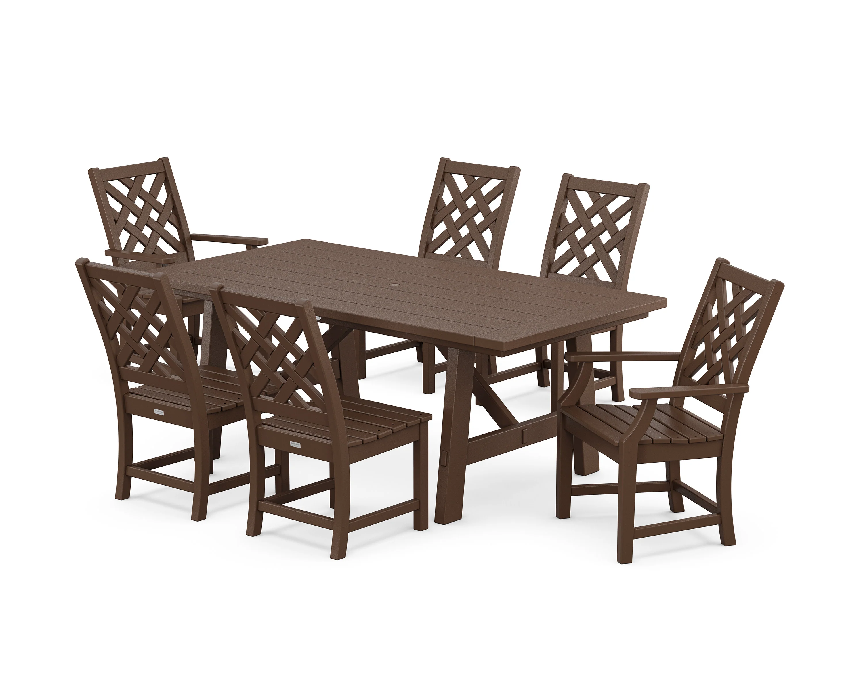 Wovendale 7-Piece Rustic Farmhouse Dining Set - Image 7