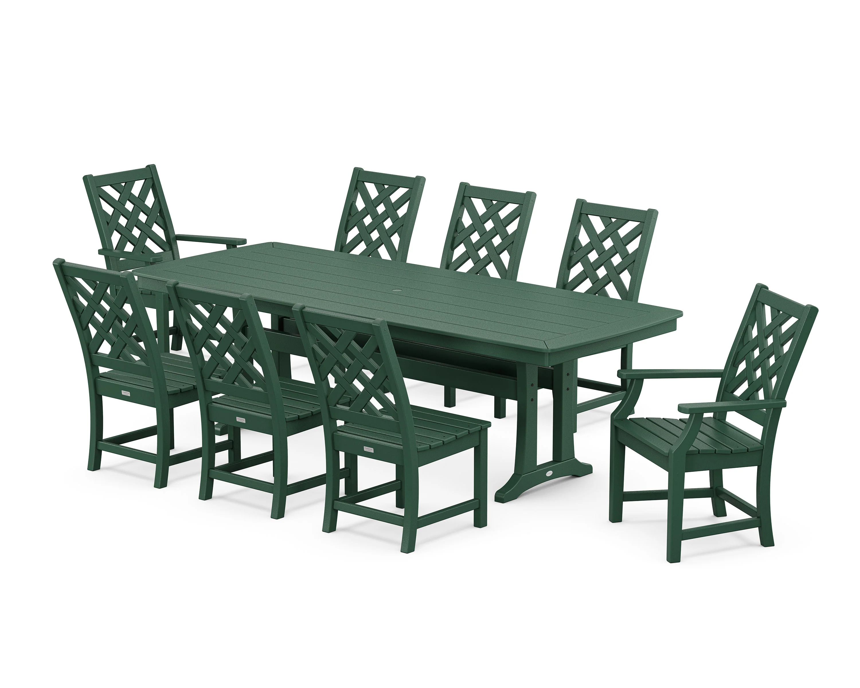 Wovendale 9-Piece Dining Set with Trestle Legs - Image 6