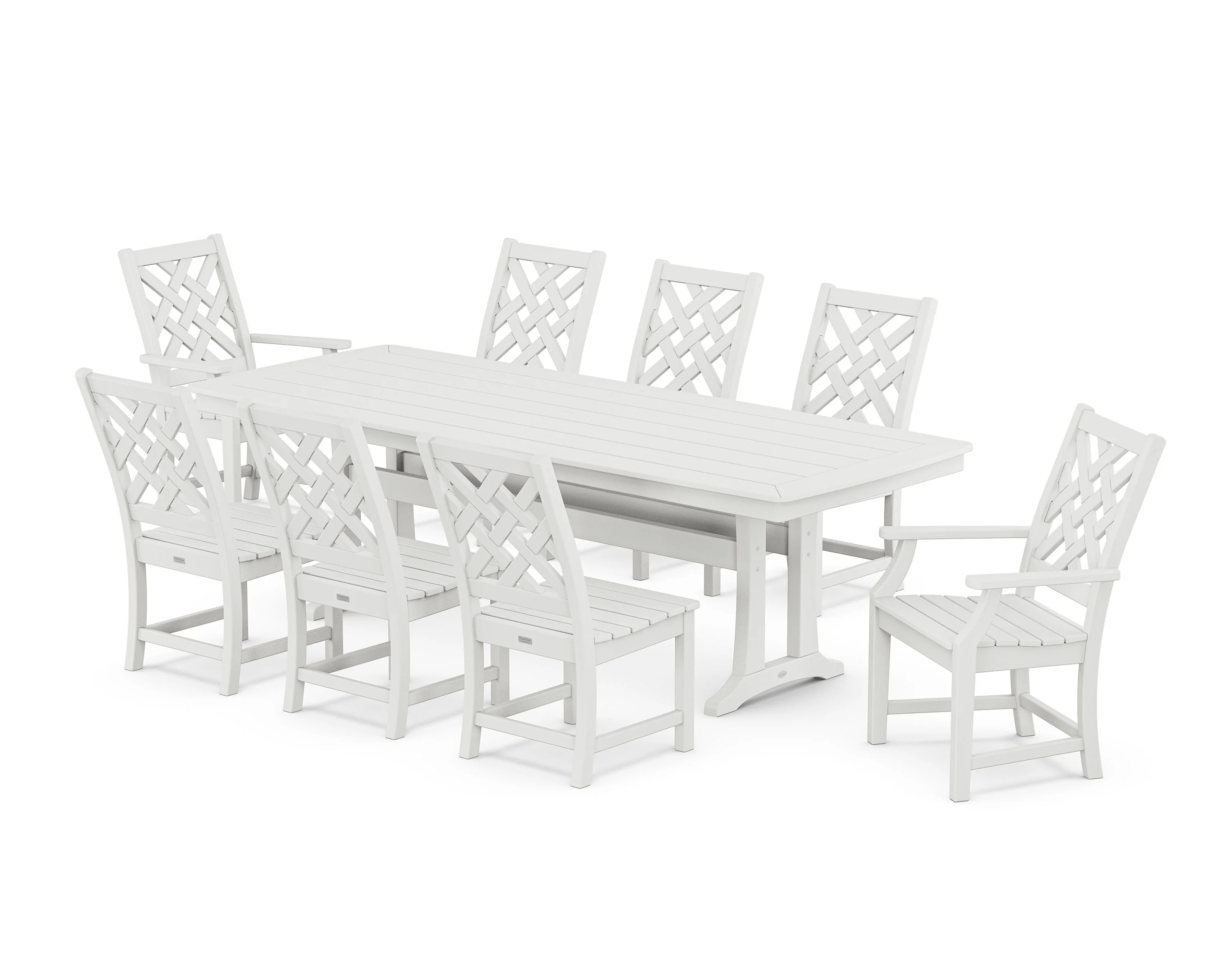 Wovendale 9-Piece Dining Set with Trestle Legs - Image 7