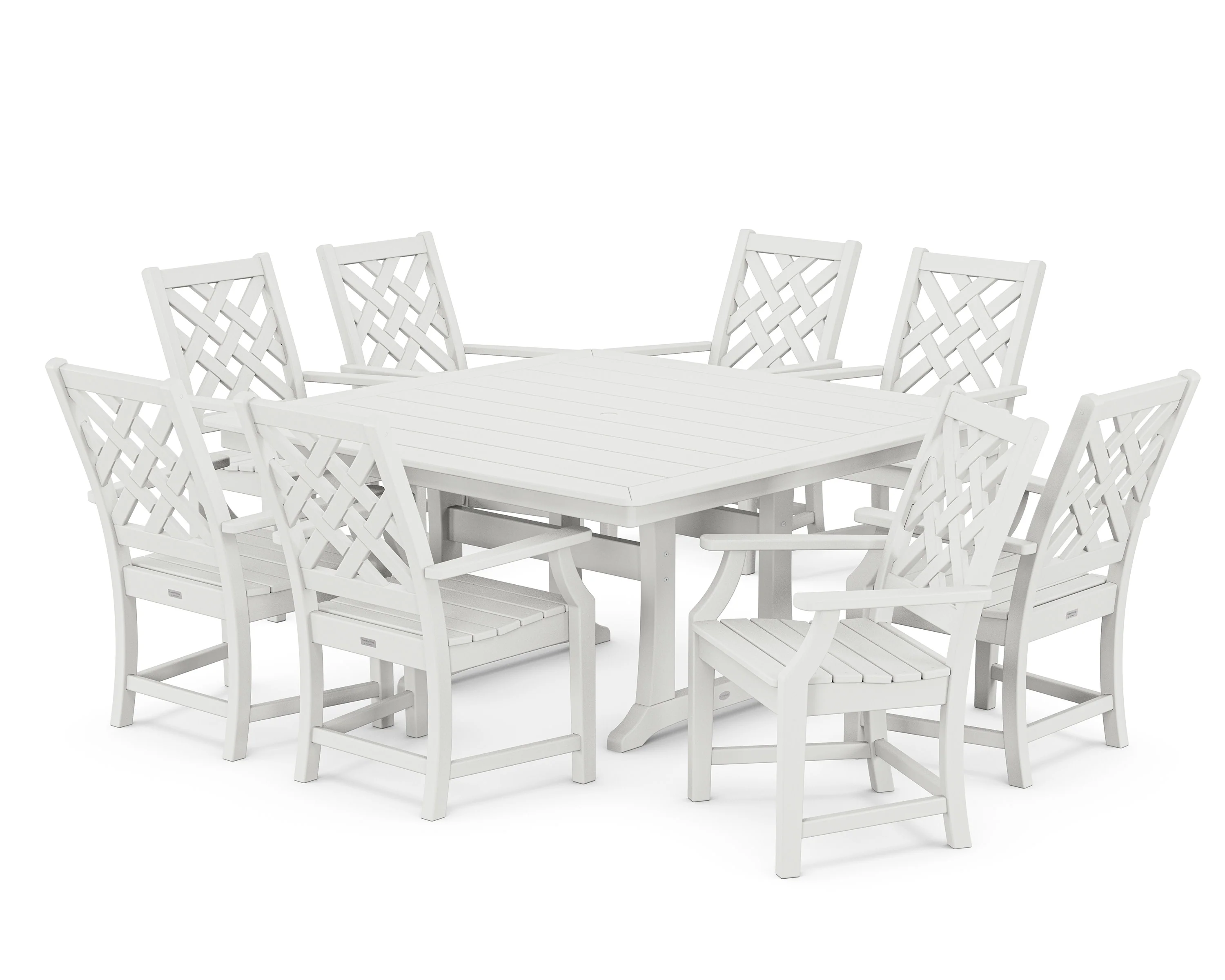 Wovendale 9-Piece Square Dining Set with Trestle Legs - Image 8