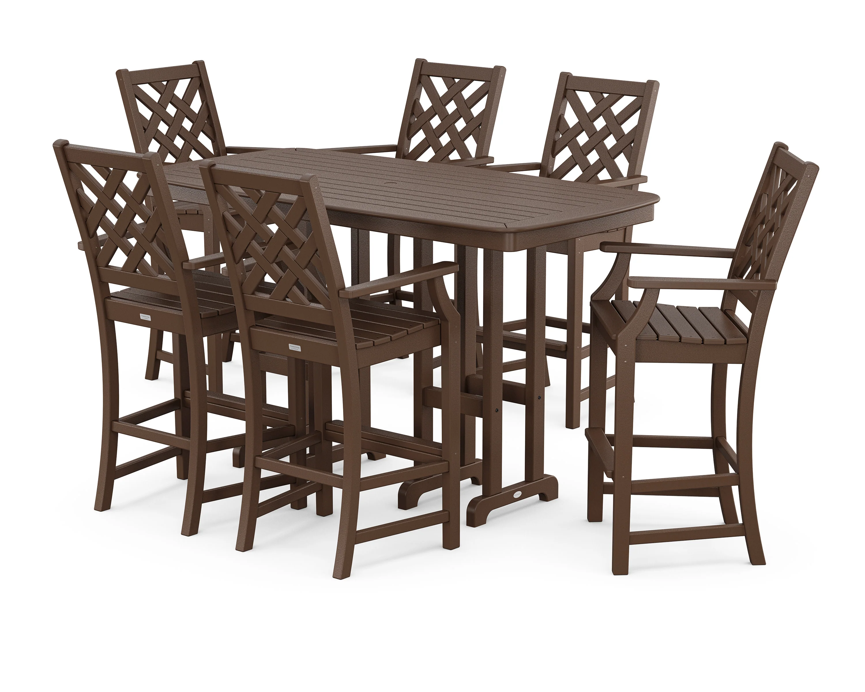 Wovendale Arm Chair 7-Piece Bar Set - Image 3