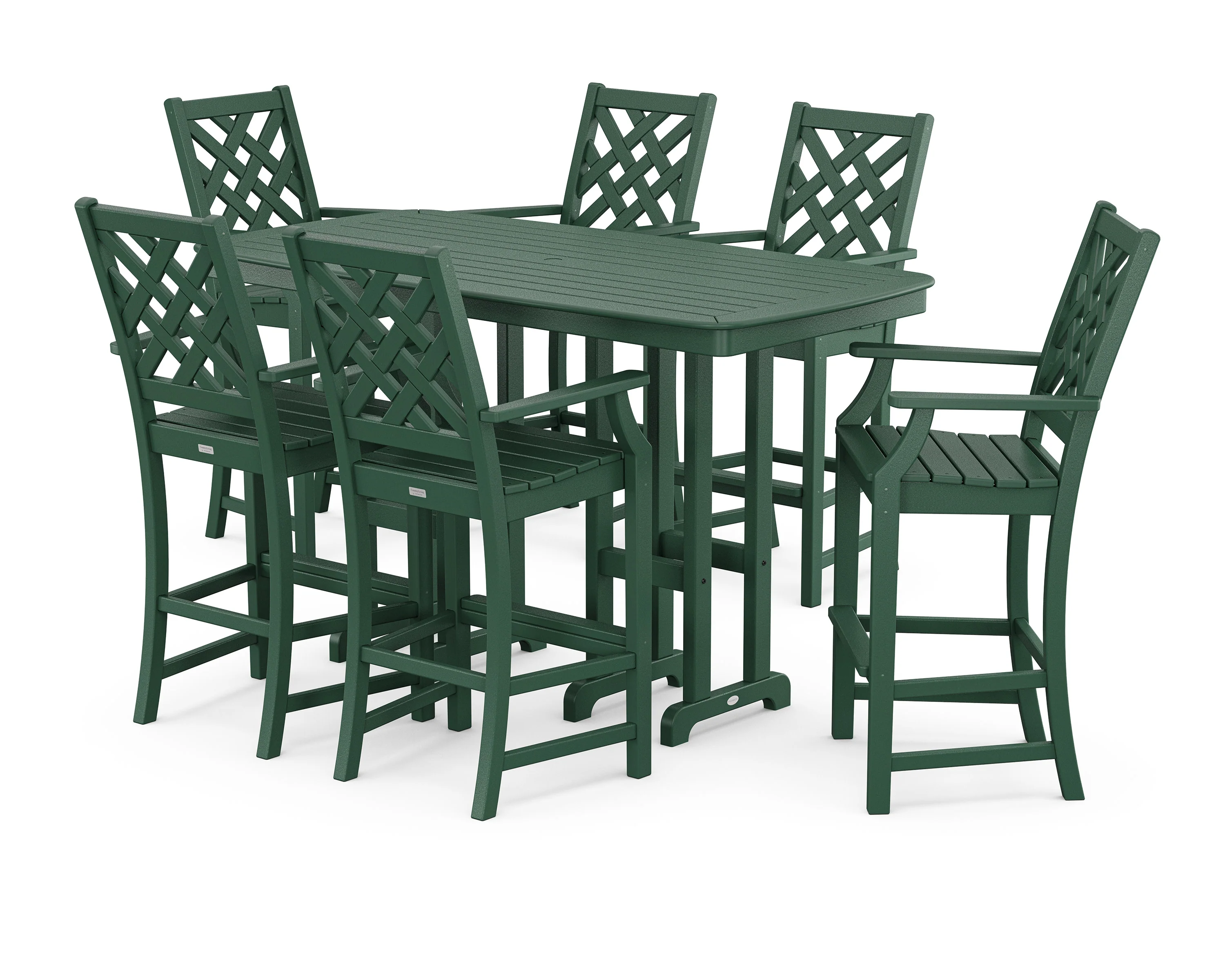 Wovendale Arm Chair 7-Piece Bar Set - Image 4