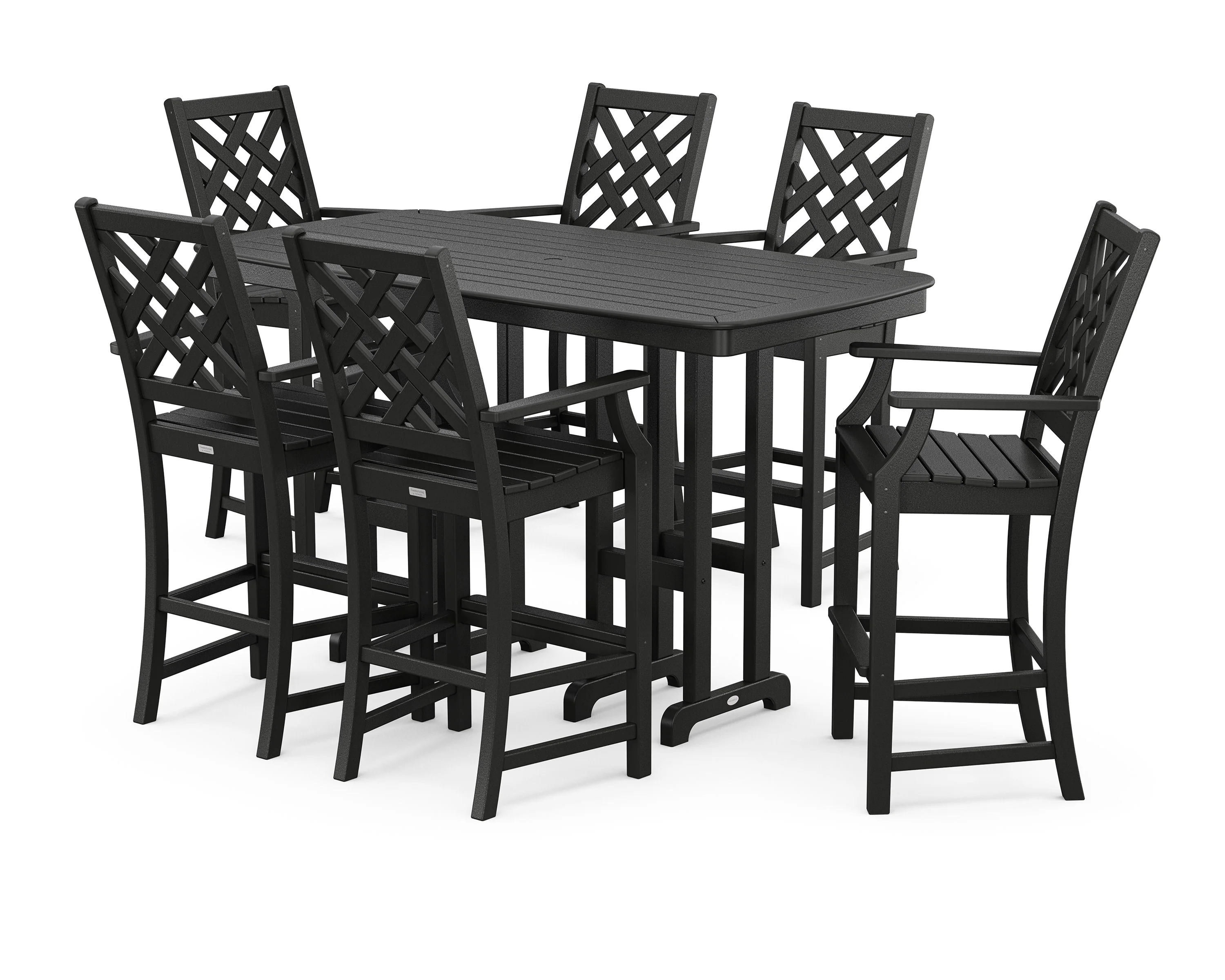 Wovendale Arm Chair 7-Piece Bar Set - Image 7