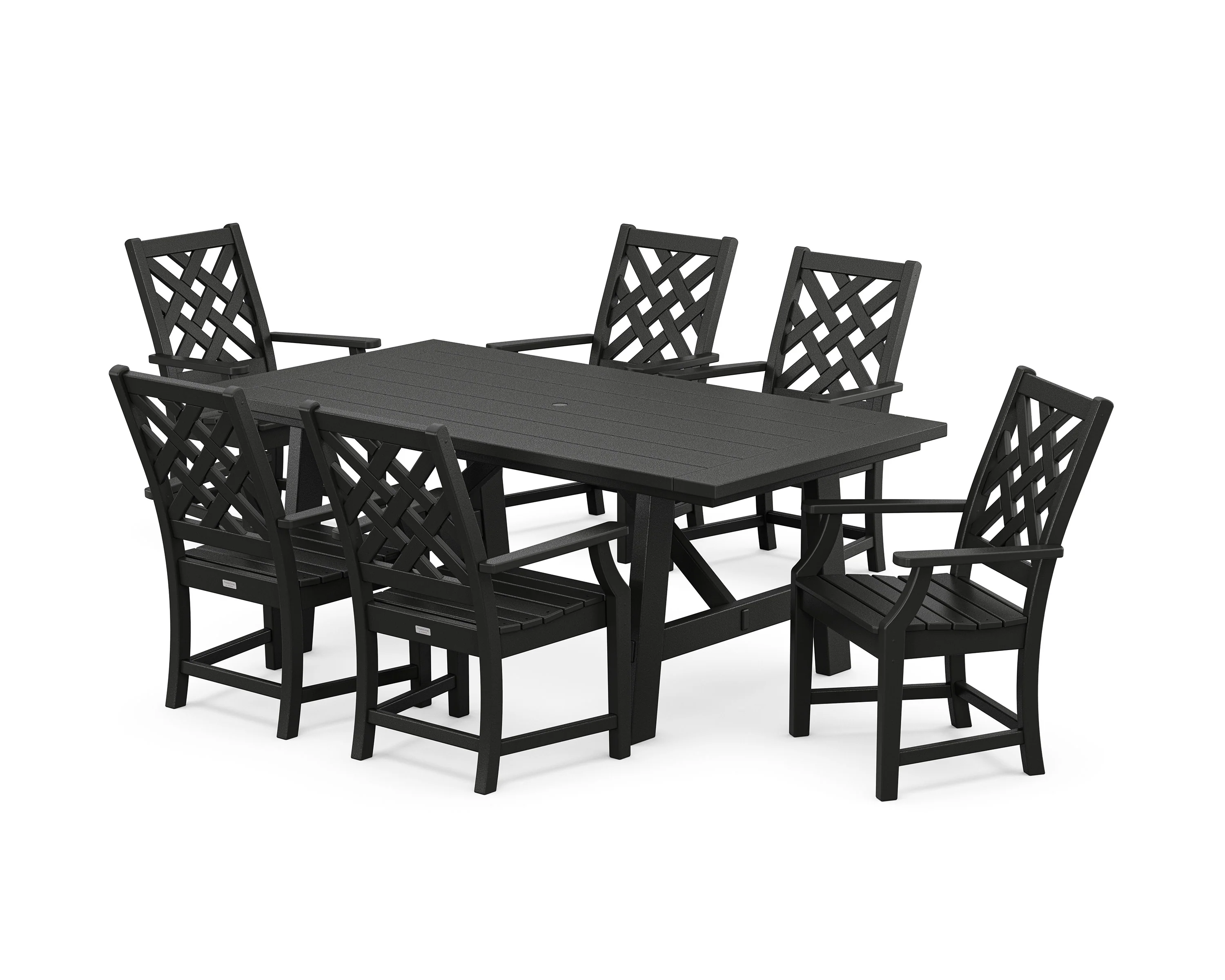 Wovendale Arm Chair 7-Piece Rustic Farmhouse Dining Set - Image 8