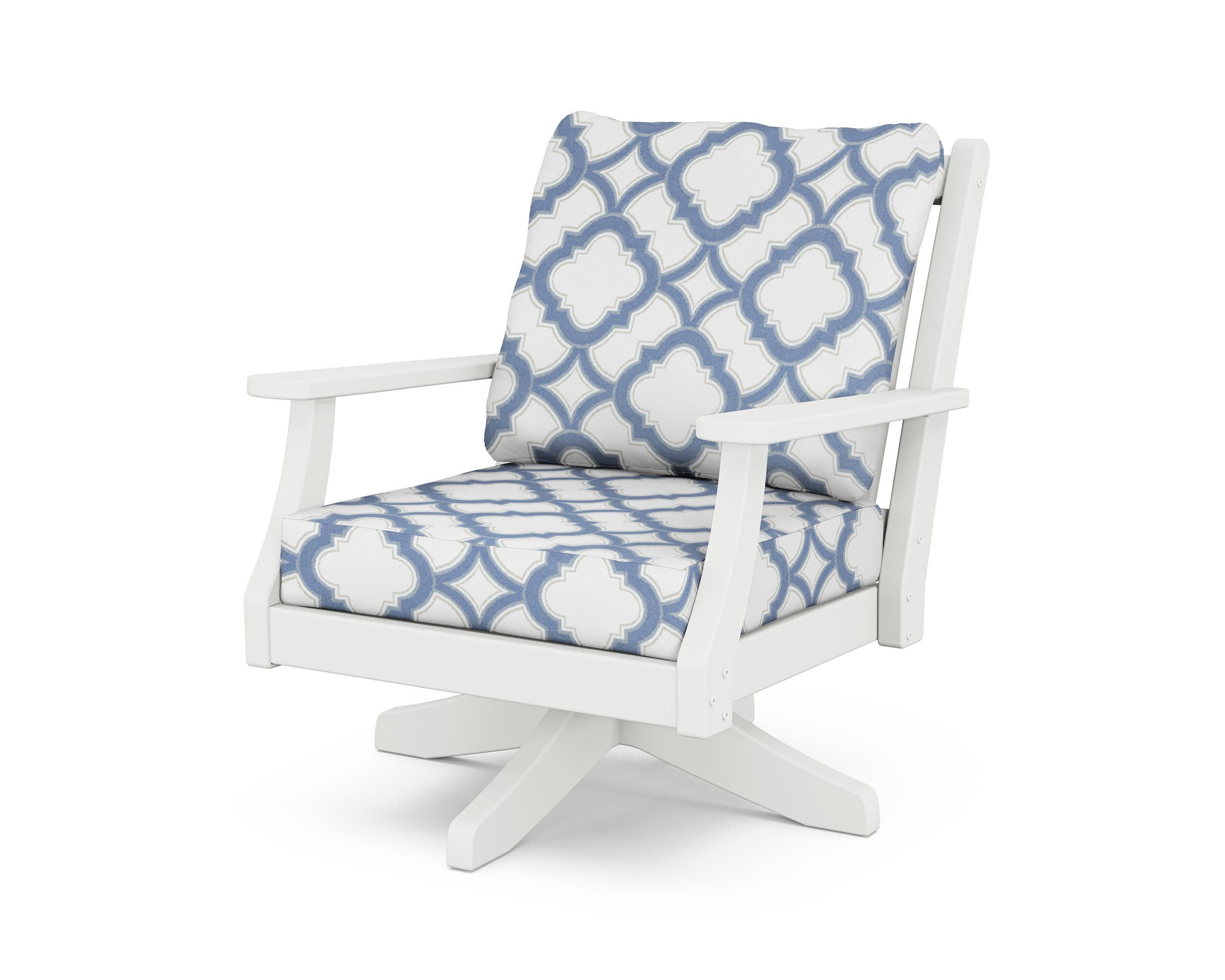 Wovendale Deep Seating Swivel Chair - Image 9